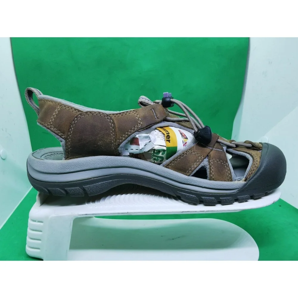KEEN Arroyo II Brown Leather Waterproof Hiking Sandals Shoes Women`s Size 8